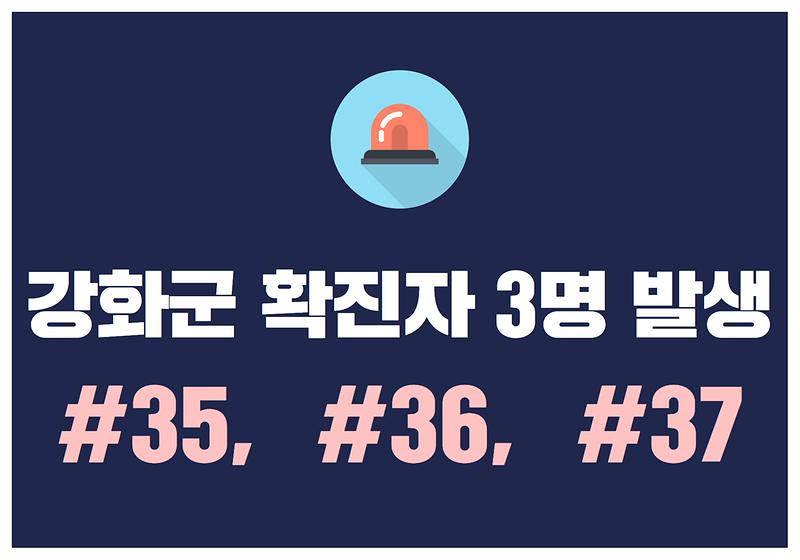 강화군 확진자 3명 발생 #35,  #36,  #37 사진